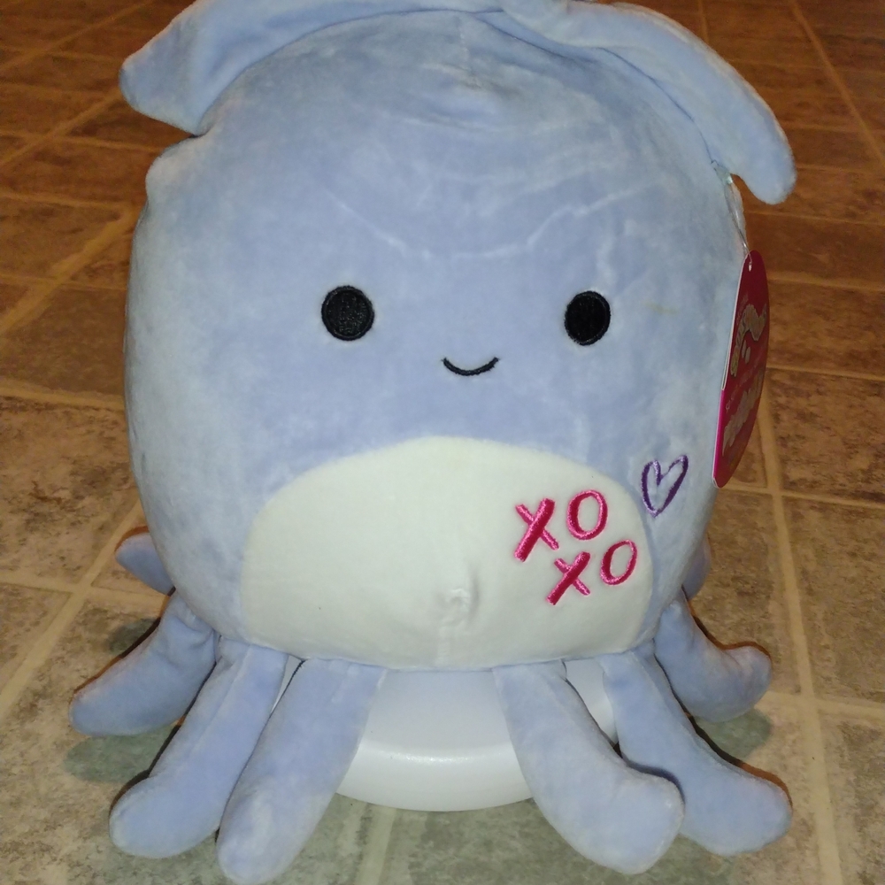 Squishmallows Blue and White Jellyfish Plush